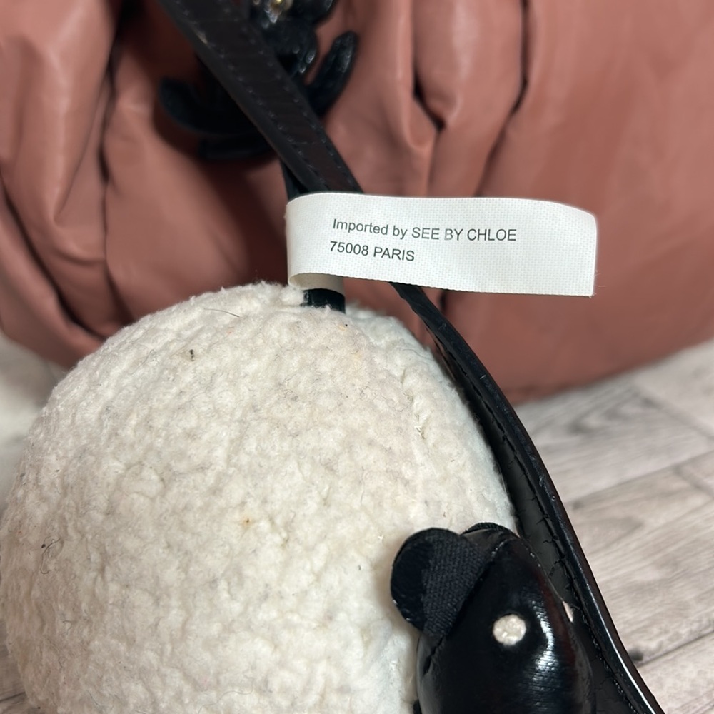 See By Chloe Coral Pink Puffer Tote - Picture 8 of 10